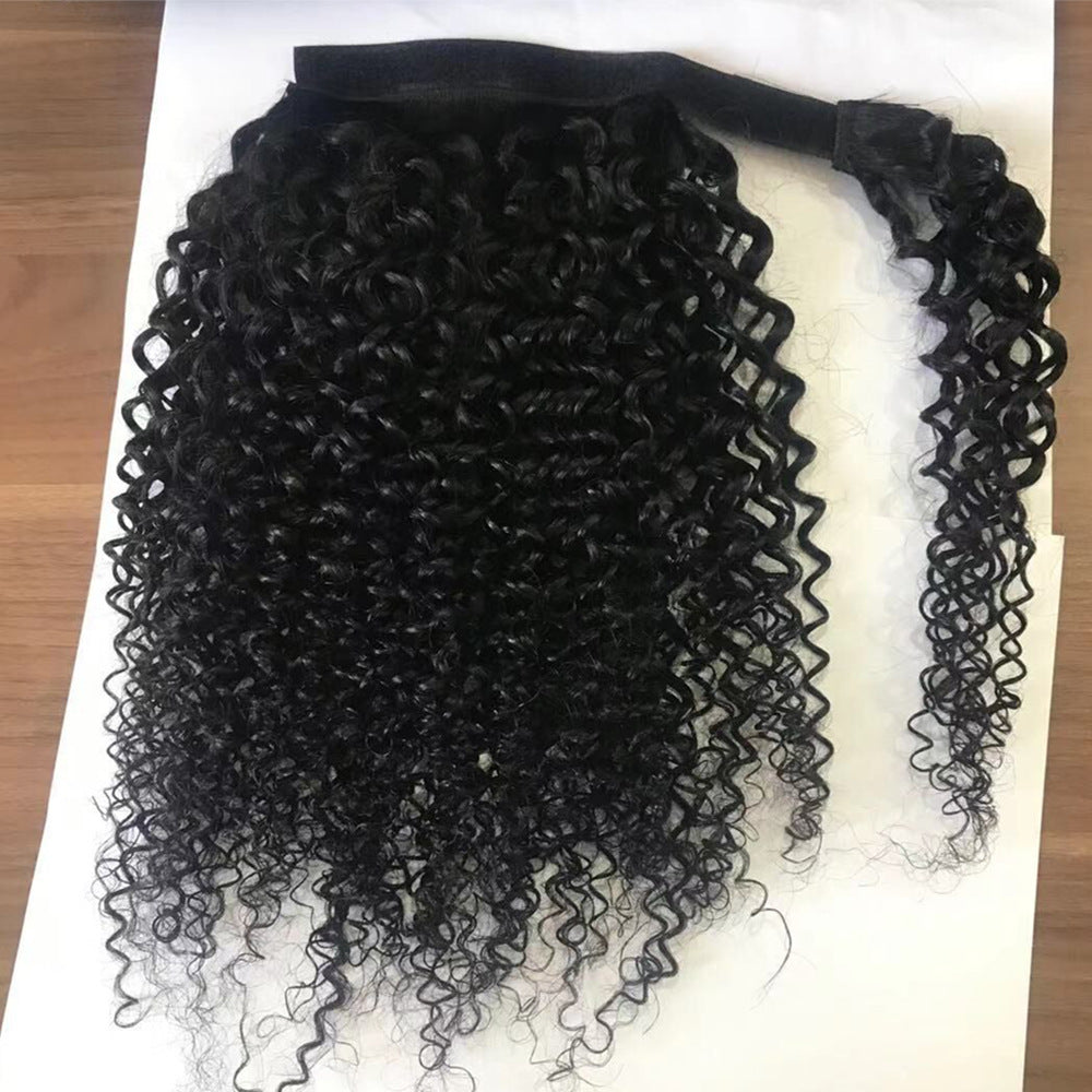 Human Hair Ponytail Velcro Natural Color Human Hair Ponytail Velcro Natural Color